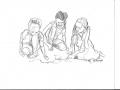 Children playing in the sand